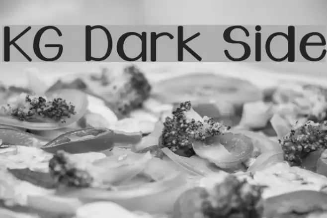 KG Dark Side Font examples