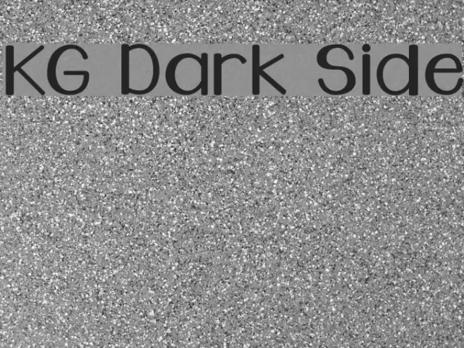 KG Dark Side Font examples