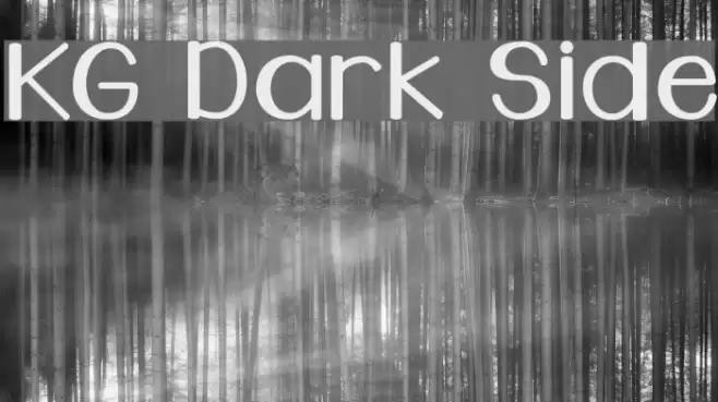 KG Dark Side Font examples