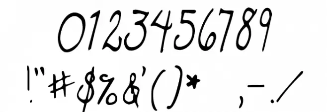 KG Dawning of a New Day Font OTHER CHARS