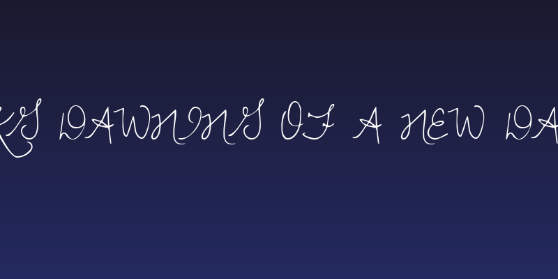 KG Dawning of a New Day Social Header