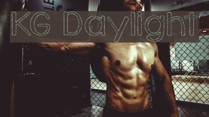 KG Daylight Font examples