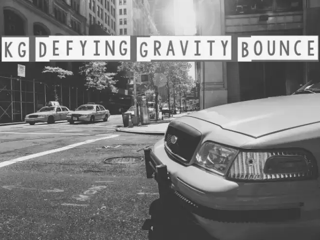 KG Defying Gravity Bounce Font examples