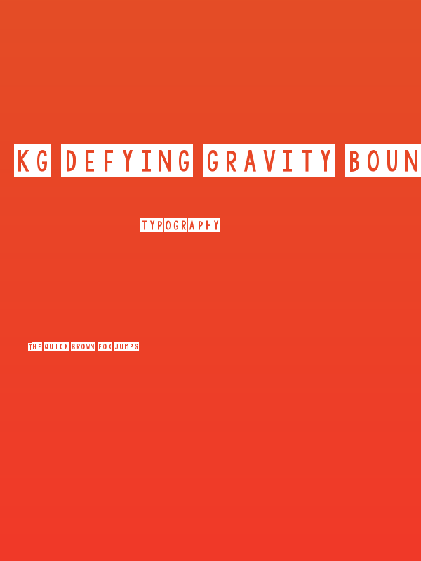 KG Defying Gravity Bounce Poster