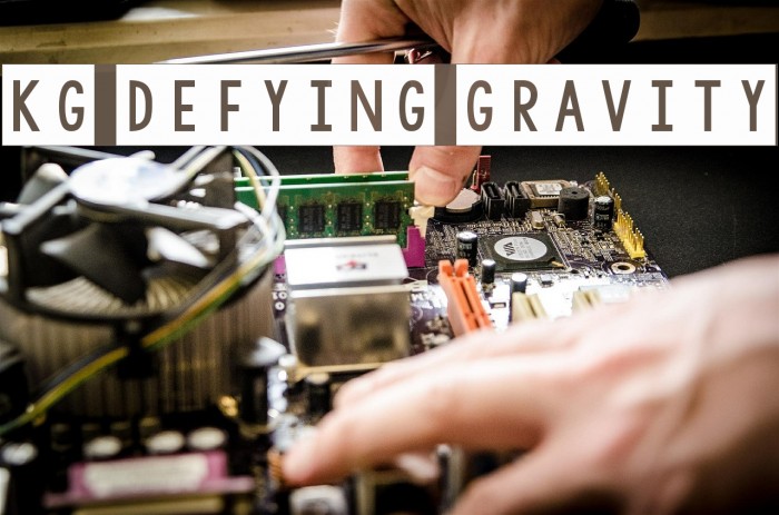 KG Defying Gravity Font examples