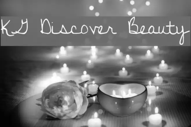 KG Discover Beauty Font examples