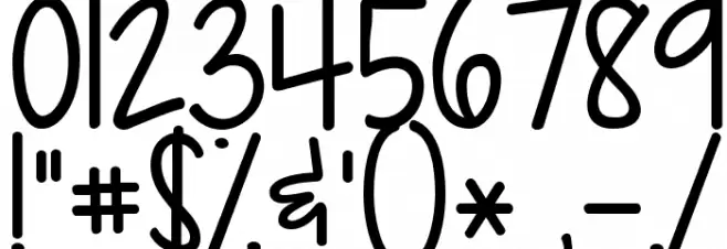 KG Drops of Jupiter Font OTHER CHARS