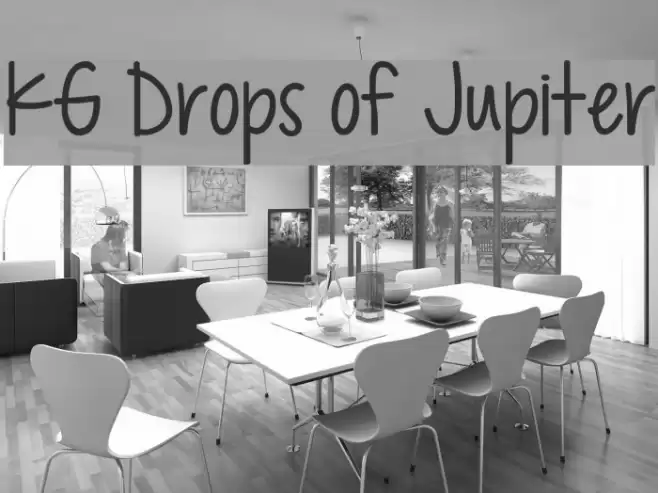 KG Drops of Jupiter Font examples