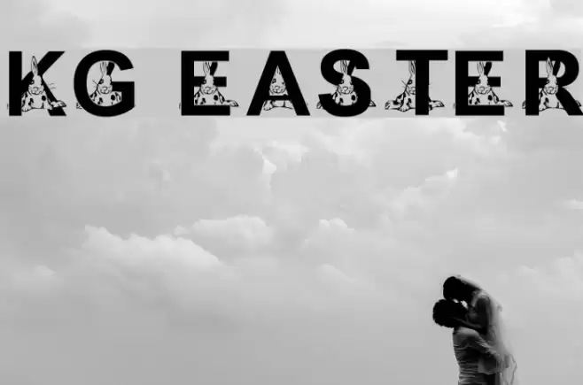 KG EASTER1 Font examples