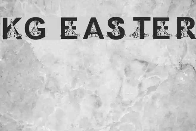 KG EASTER1 Font examples
