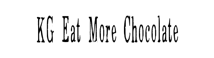 KG Eat More Chocolate  Free Fonts Download