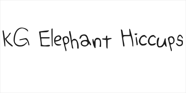 KG Elephant Hiccups Logo