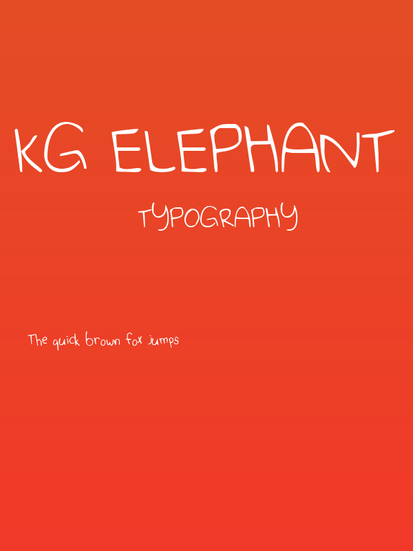 KG Elephant Hiccups Poster