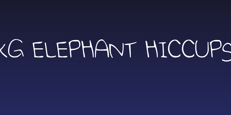 KG Elephant Hiccups Social Header