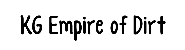 KG Empire of Dirt  baixar fontes gratis