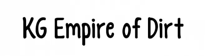 KG Empire of Dirt  フリーフォントのダウンロード