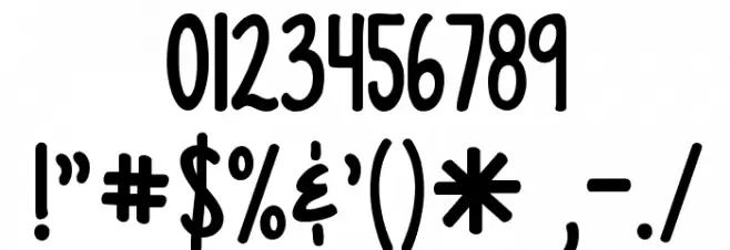 KG Empire of Dirt Font OTHER CHARS