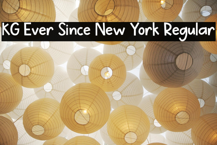 KG Ever Since New York Regular Example 1