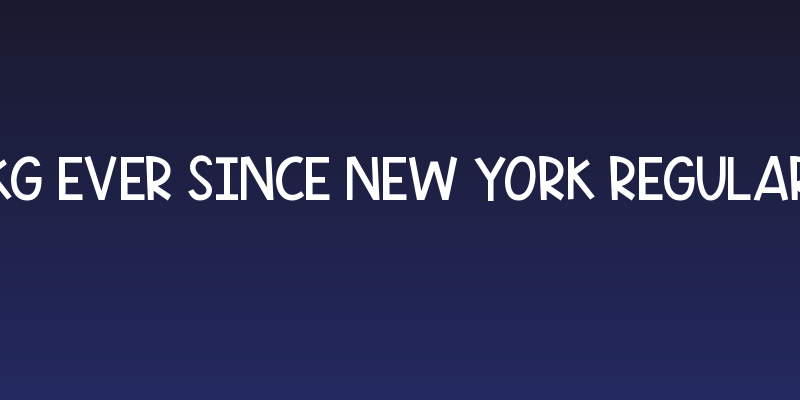KG Ever Since New York Regular Social Header