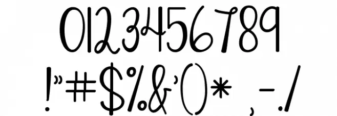 KG Eyes Wide Open Font OTHER CHARS