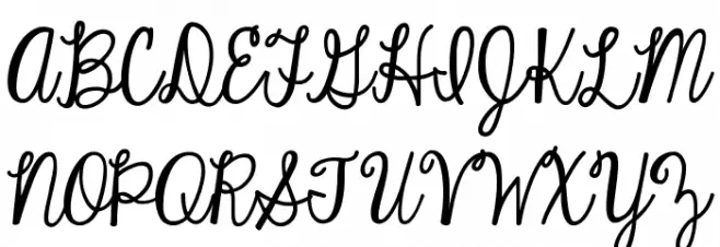 KG Eyes Wide Open フォント 大文字