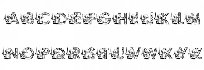 KG FISHERMAN Schriftart Groß