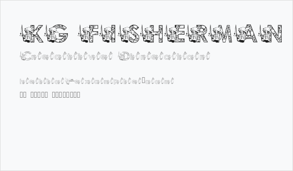 KG FISHERMAN Business Card