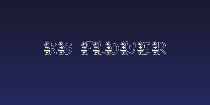 KG FLOWER Social Header