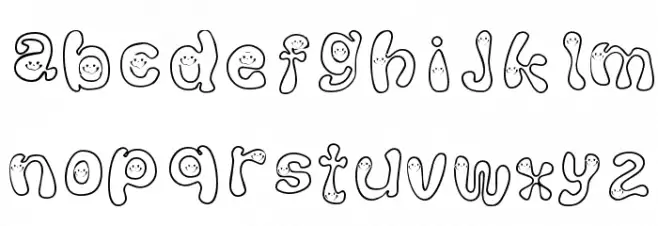 KG FONTGIRL फ़ॉन्ट लोअरकेस