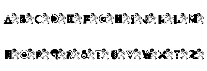 KG FUNKYGIRL Font LOWERCASE