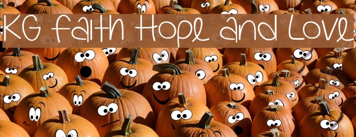 KG Faith Hope and Love Font examples