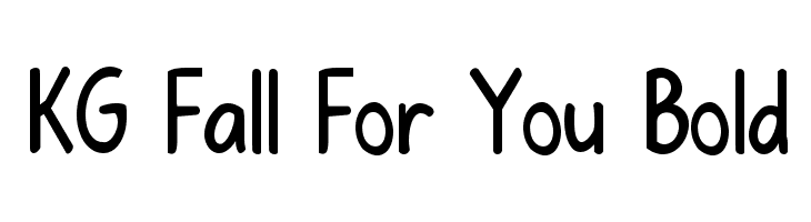 KG Fall For You Bold Font