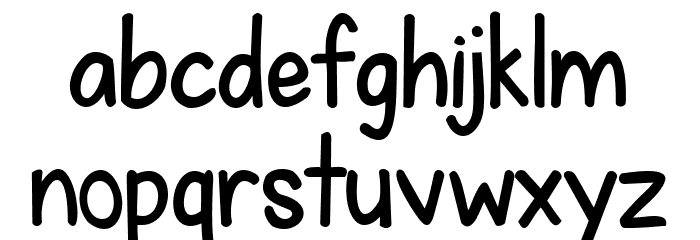 KG Fall For You Bold Font LOWERCASE