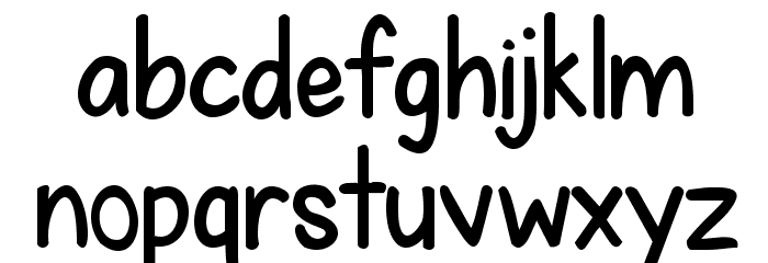 KG Fall For You Bold Font LOWERCASE