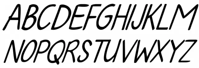 KG Fall For You Italic Fonte MAIÚSCULAS