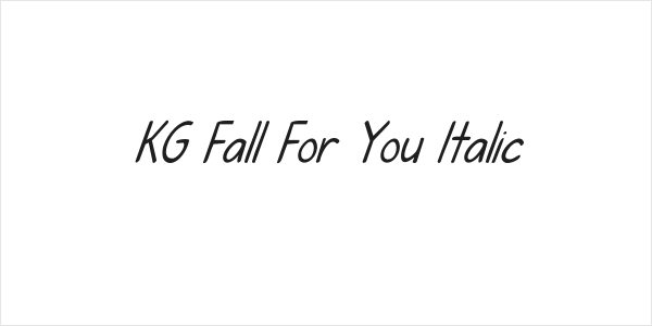 KG Fall For You Italic Logo