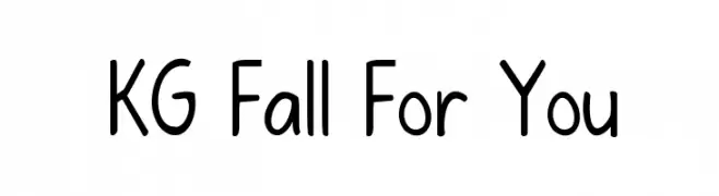 KG Fall For You  नि: शुल्क फ़ॉन्ट्स डाउनलोड