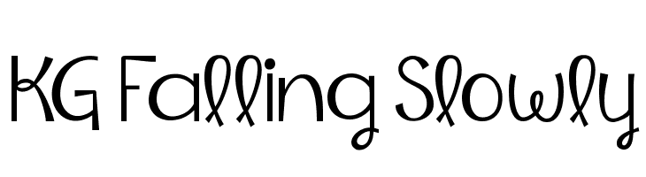 KG Falling Slowly Font
