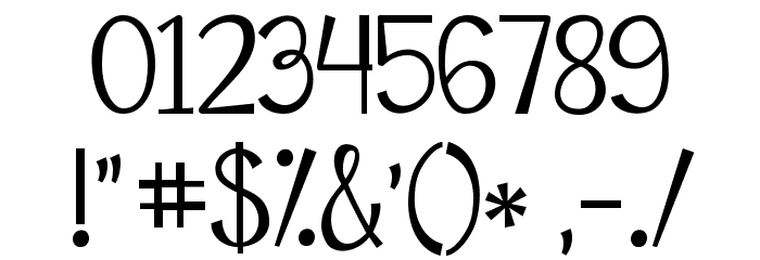 KG Falling Slowly Font OTHER CHARS