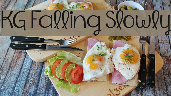 KG Falling Slowly Font examples