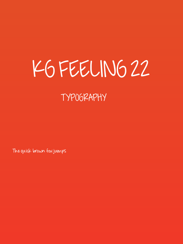 KG Feeling 22 Poster