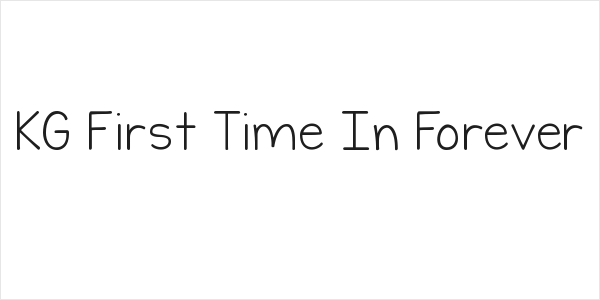 KG First Time In Forever Logo