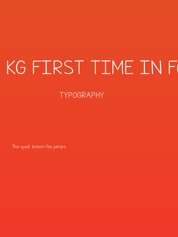 KG First Time In Forever Poster