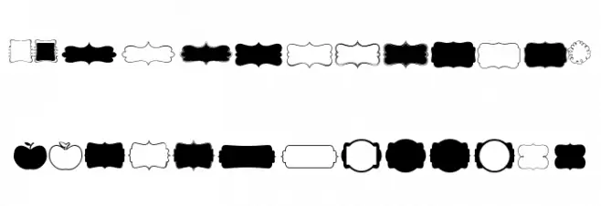 KG Flavor And Frames Four フォント 大文字