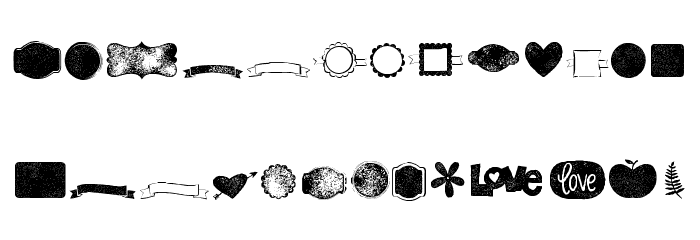 KG Flavor And Frames Seven Font LOWERCASE