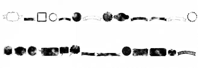 KG Flavor And Frames Seven フォント 大文字