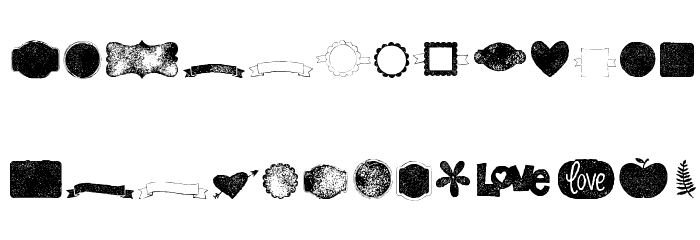 KG Flavor And Frames Seven Font LOWERCASE