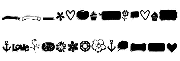KG Flavor And Frames Six Font LOWERCASE