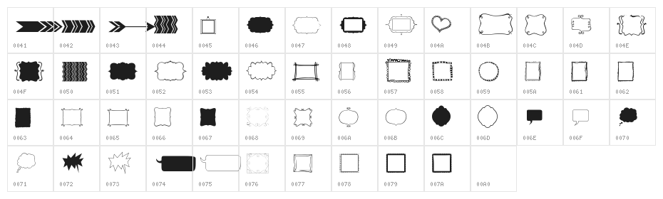 KG Flavor And Frames Two Character Map