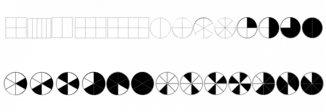 KG Fractions Schriftart Groß